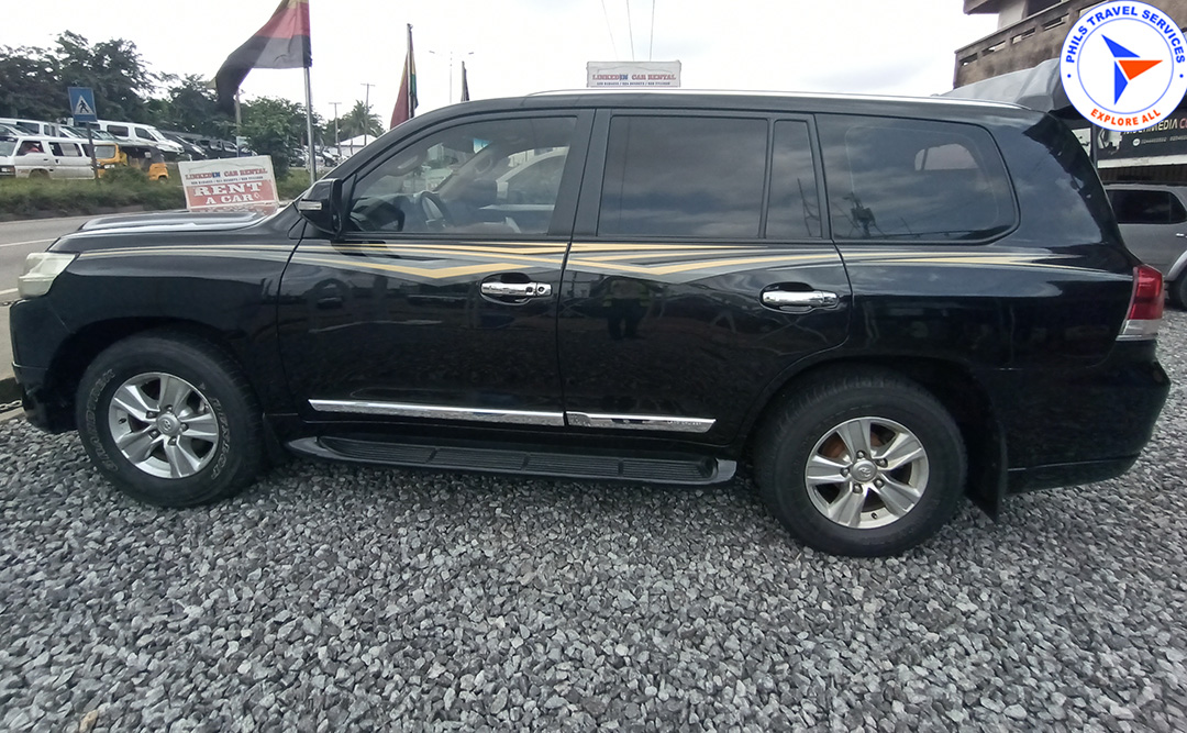 Black Landcruiser outside - LinkedIn