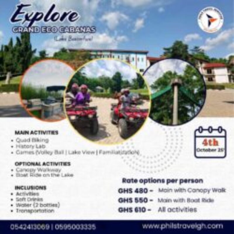 Lake Bosomtwe Tour Lake Bosomtwe Tour: Quad Biking, Canopy Walkway & Boat Cruise